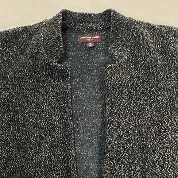 Johnston & Murphy Slub Open Front Cotton Cardigan Sweater Jacket - Womens XS - Picture 6 of 13